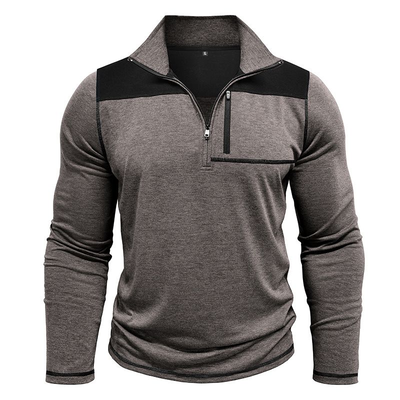 BLWOENS - Polera de manga larga para hombres - Gris