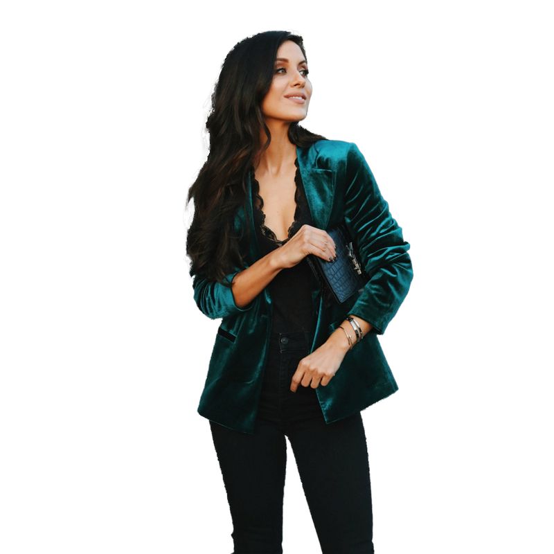 BLWOENS - Chaqueta de para mujeres - Verde.