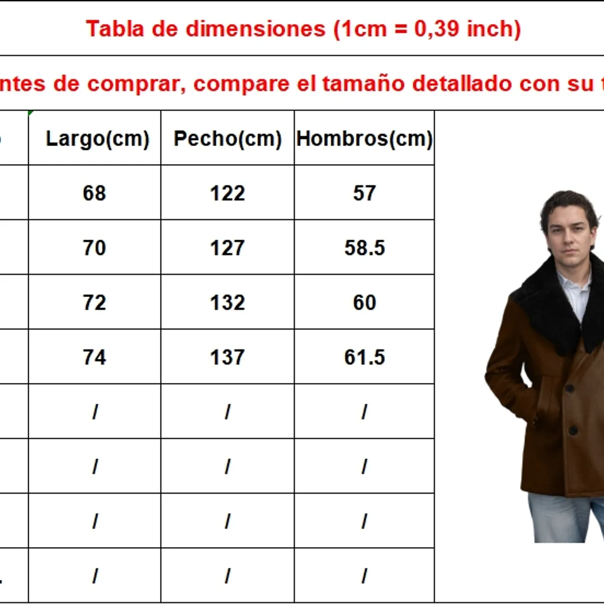 BLWOENS - Chaqueta de invierno para hombres - Marrón