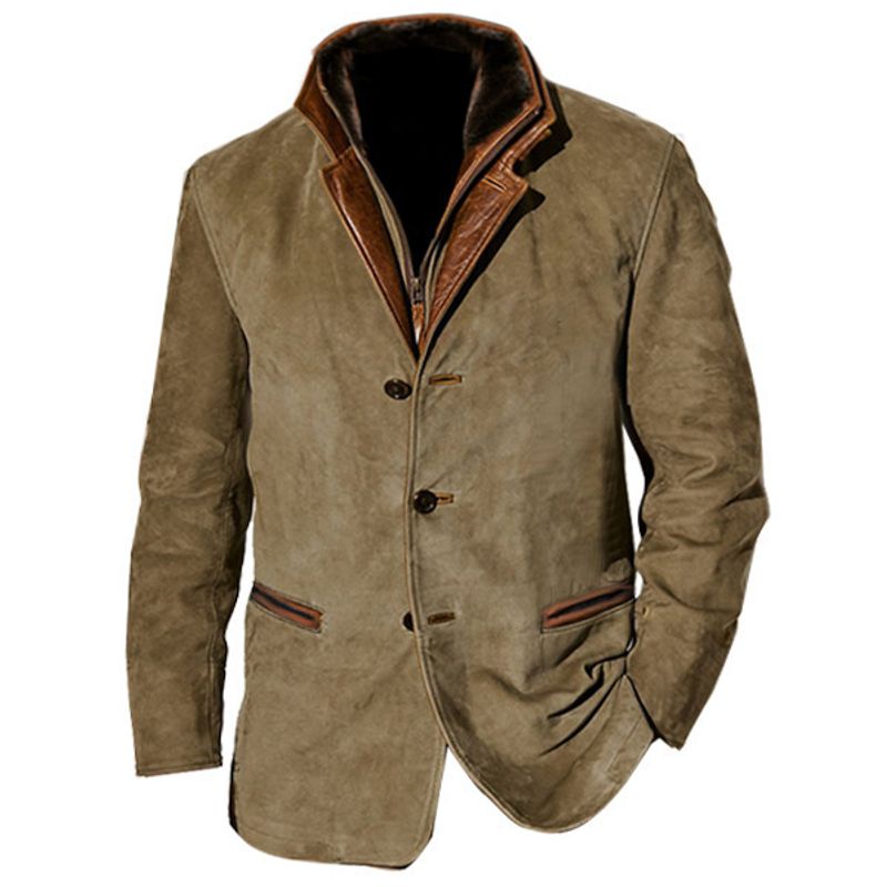 BLWOENS - Chaqueta de invierno para hombres - Beige.