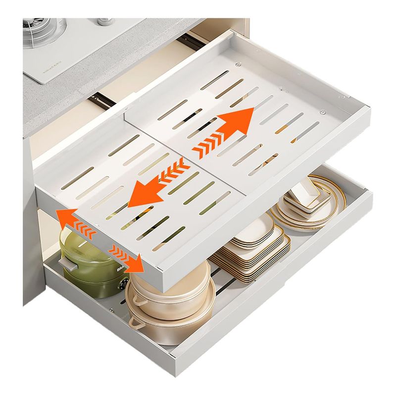GENERICO - Organizador Extensible Para Gabinetes Extraíbles Instalación De
