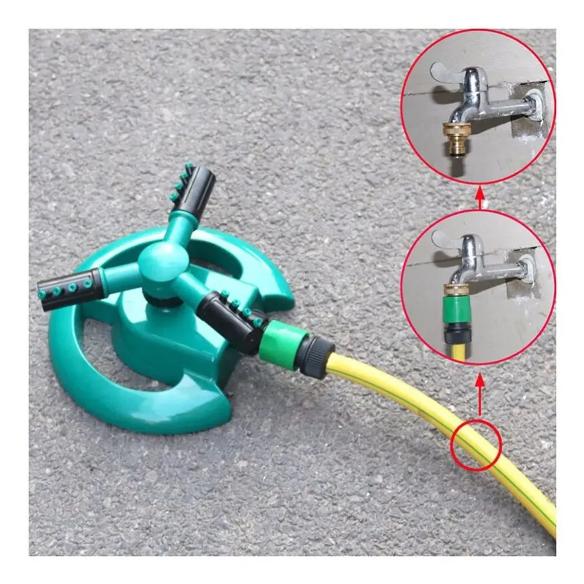 MOVI - SISTEMA GIRATORIO RIEGO AUTOMÁTICO ASPERSOR JARDÍN