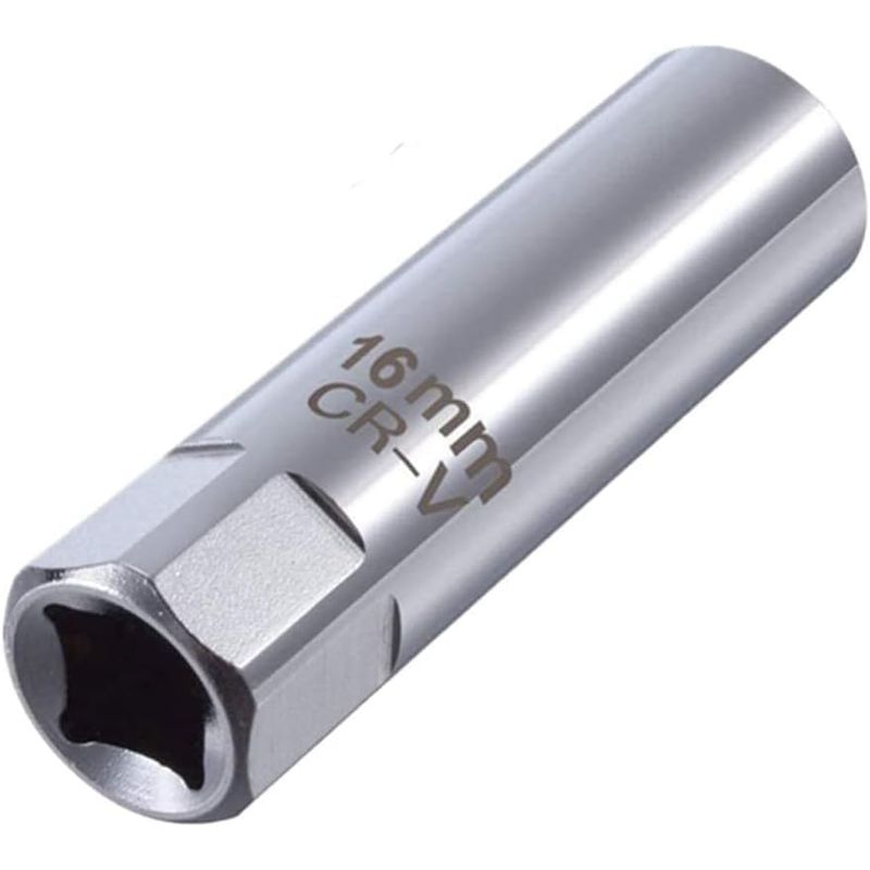 KUANGYE - Dado Para Bujía 16 Mm Poligonal 3/8 Crv Profesional