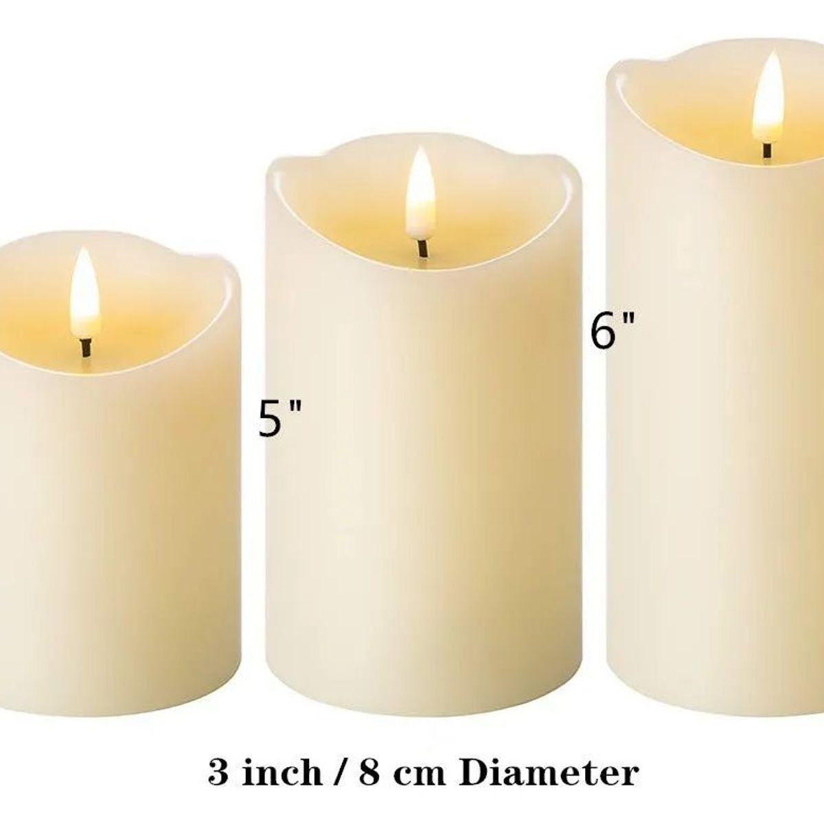 MOVI - Set de Velas con Led y Control Remoto