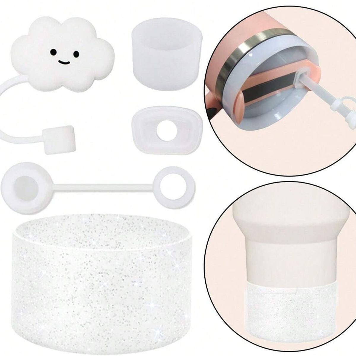 KUANGYE - Set Tapones Antiderrame Silicona Para Stanley Accesorio