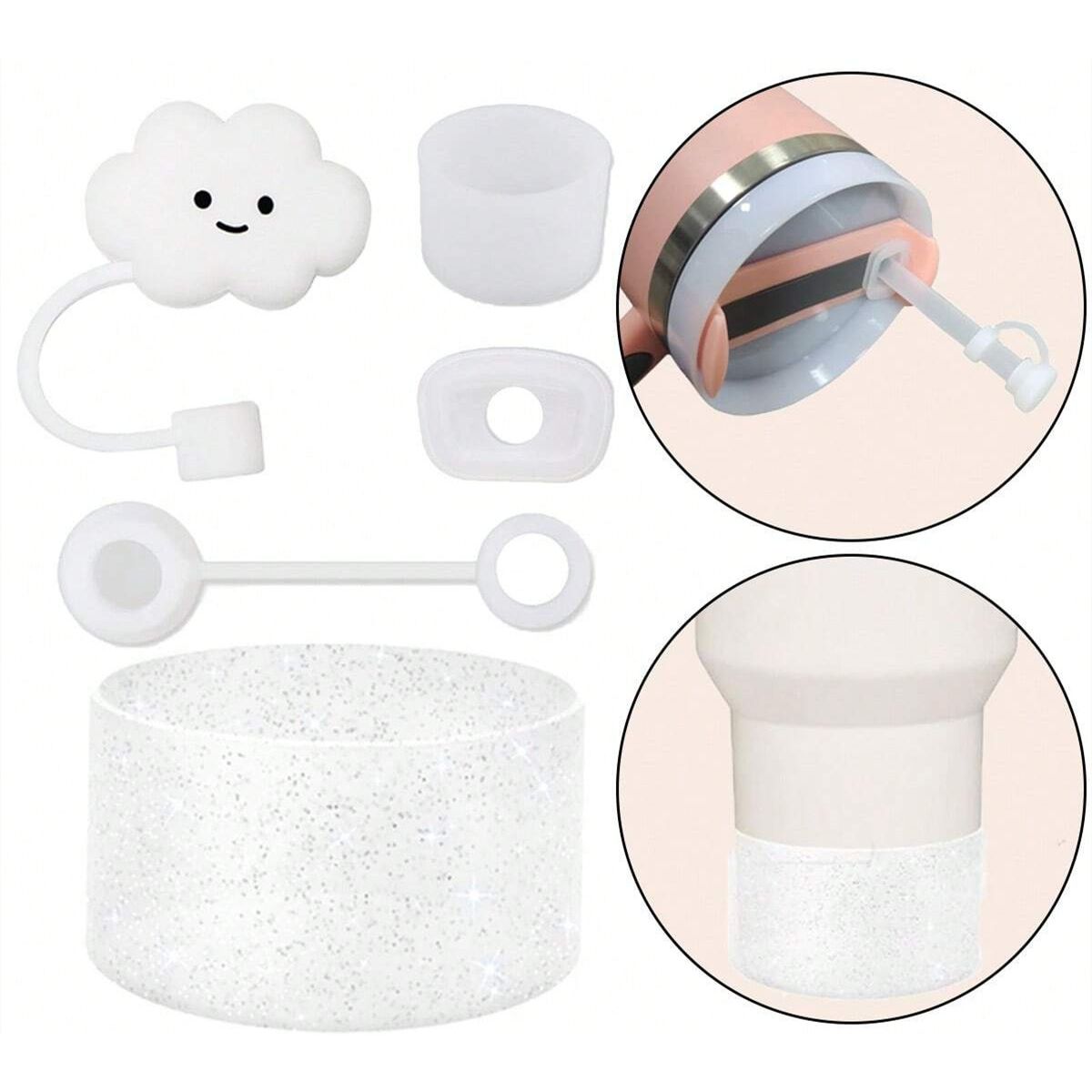 KUANGYE - Set Tapones Antiderrame Silicona Para Stanley Accesorio