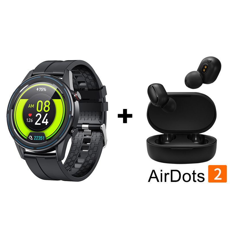 KUMI - Audífonos Bluetooth Redmi Airdots 2 y Reloj Inteligente KUMI GT3