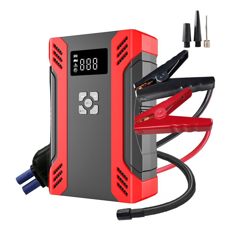 QUICK - Partidor De Auto Power Bank Con Compresor De Aire