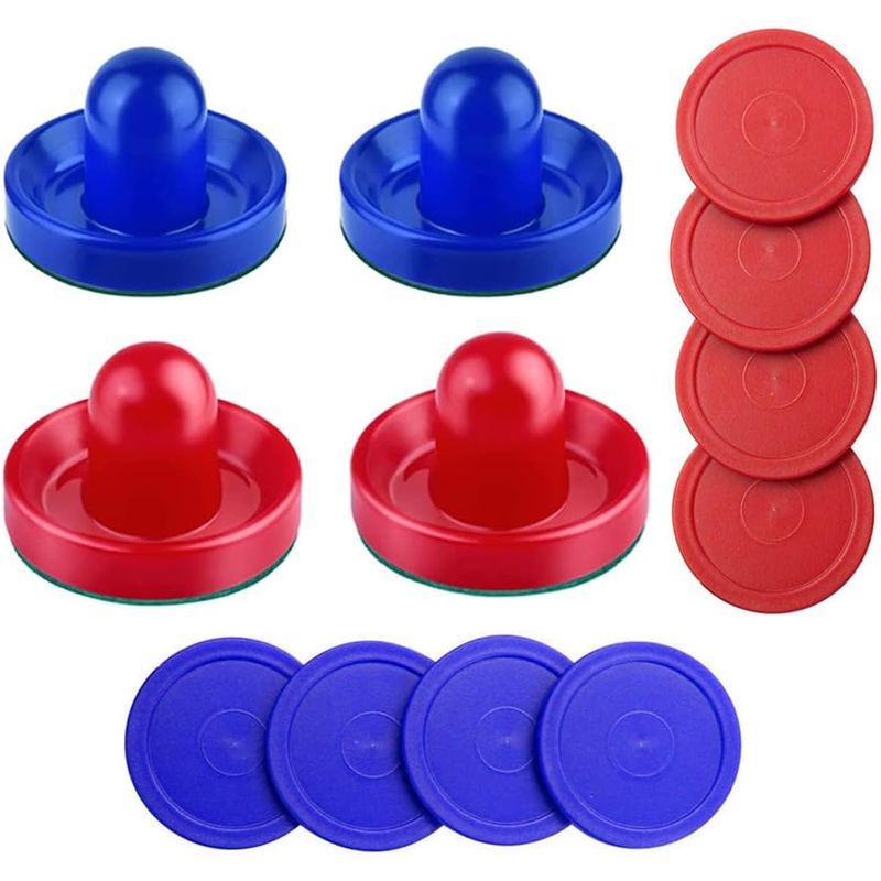 KUANGYE - Air Hockey Disco Adecuado Para Familias Niños 16 Accesorios