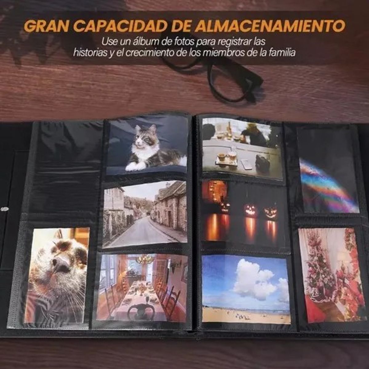 GENERICO - Álbum Fotográfico Para 600 Fotos Set Paquete 1 Piezas.