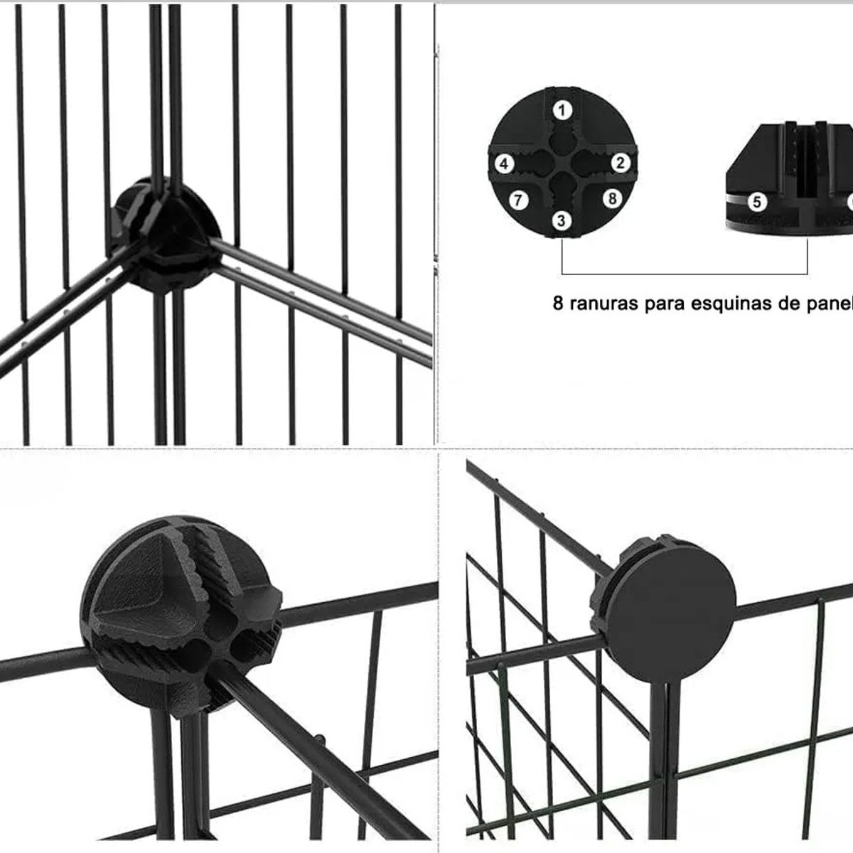 EVERSO - Jaulas portátiles de vallas para mascotas pequeñas vallas para mascotas