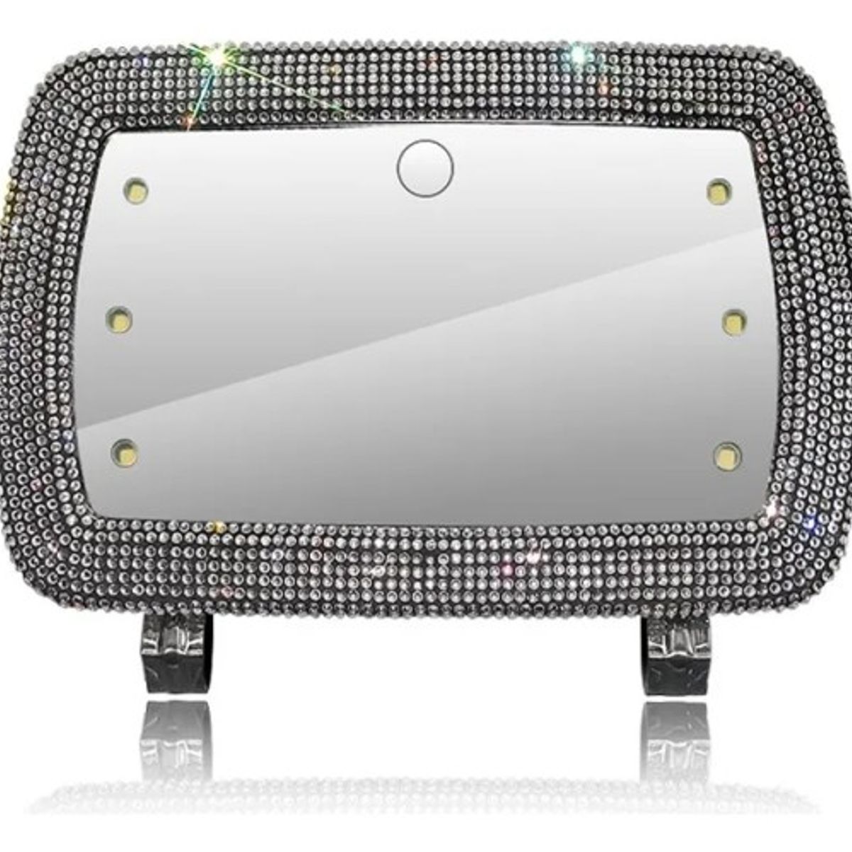 GENERICO - Espejo De Maquillaje De Visera De Coche Con 3 Modos Luz Led.