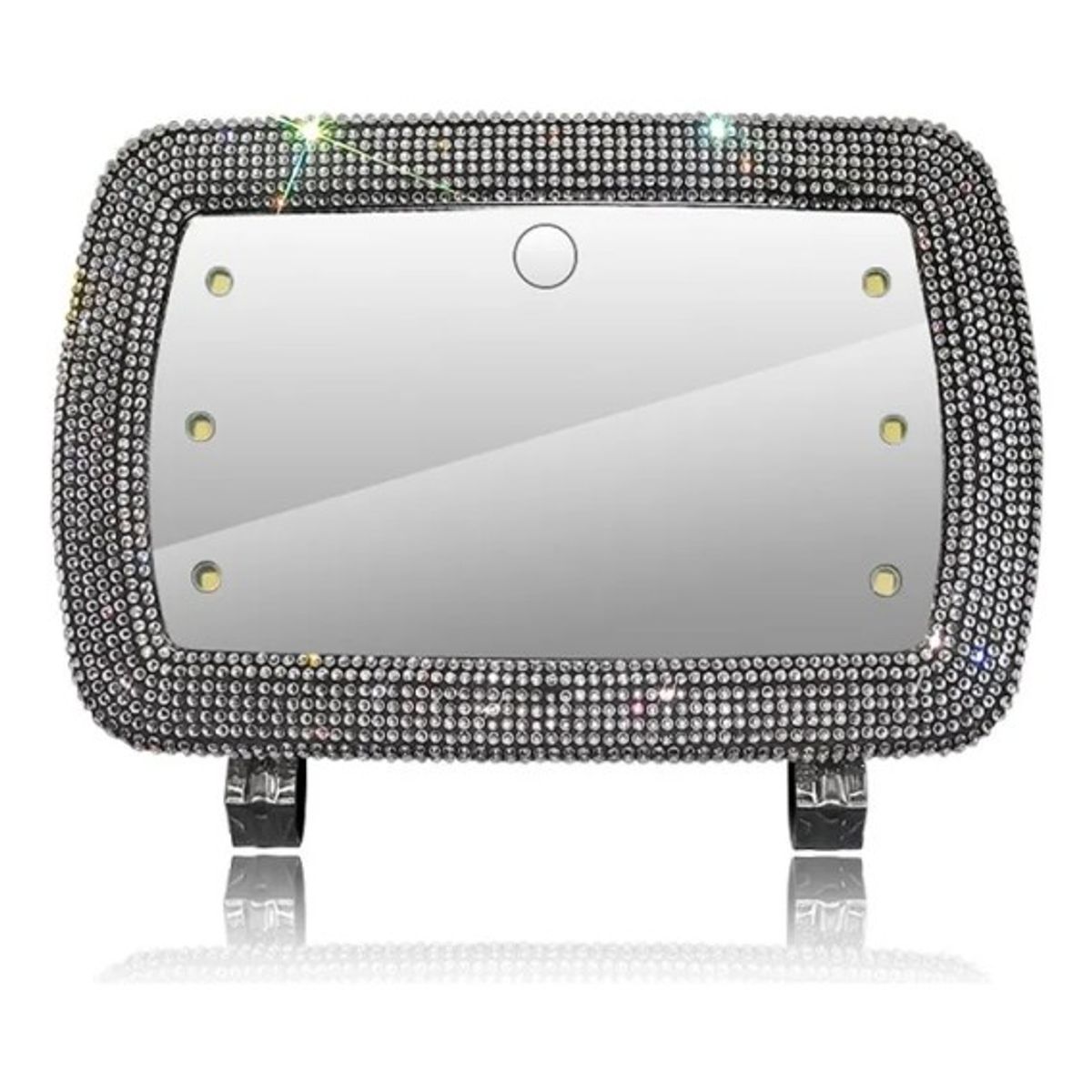 GENERICO - Espejo De Maquillaje De Visera De Coche Con 3 Modos Luz Led.