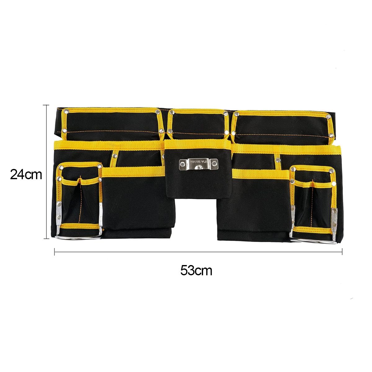 EDWINAYY - Coleto Cinturón Carpintero Portaherramientas Doble De Cuero
