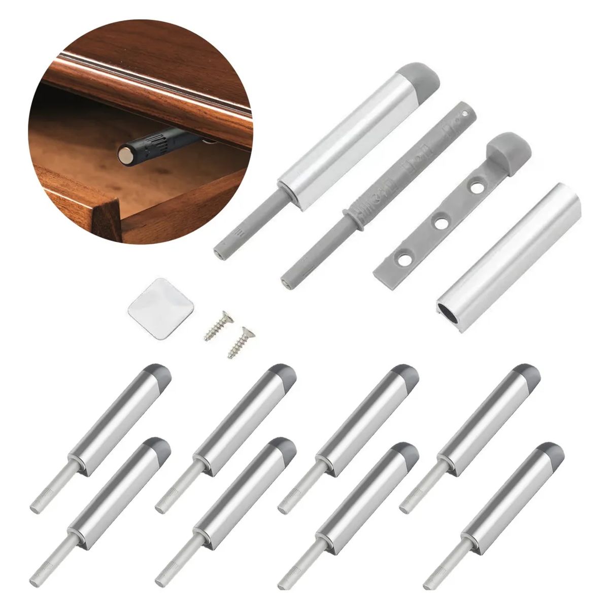 Sistemas De Apertura Push Open Para Apertura Cajon 8 Pack, marca EDWINAYY - Foto Principal