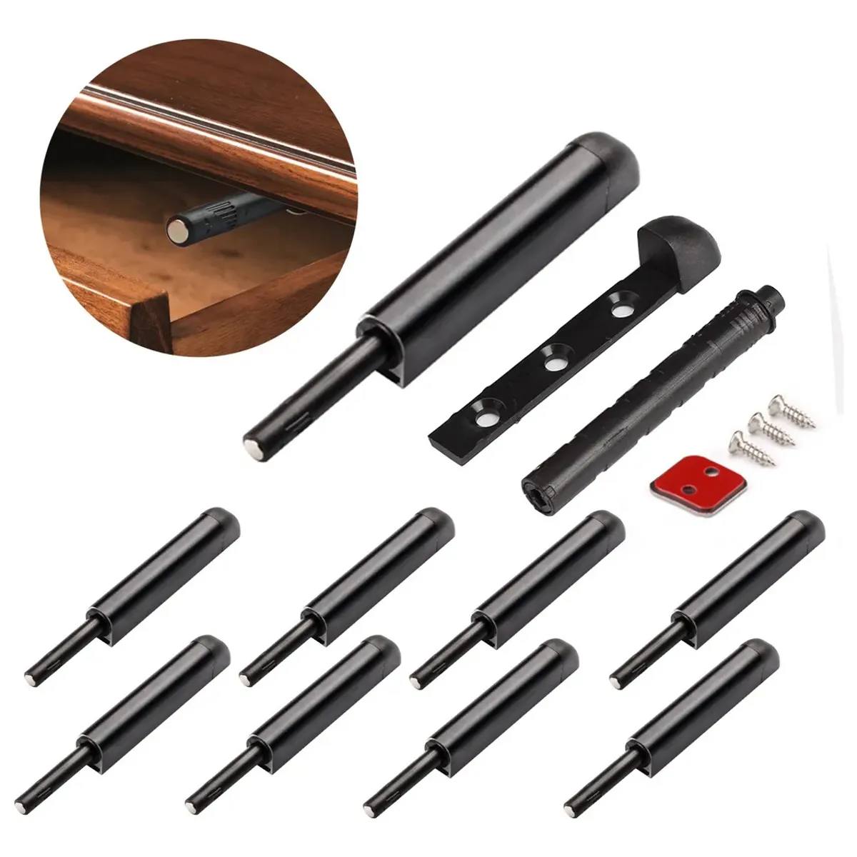 EDWINAYY - Sistemas De Apertura Push Open Para Apertura Cajon 8 Pack