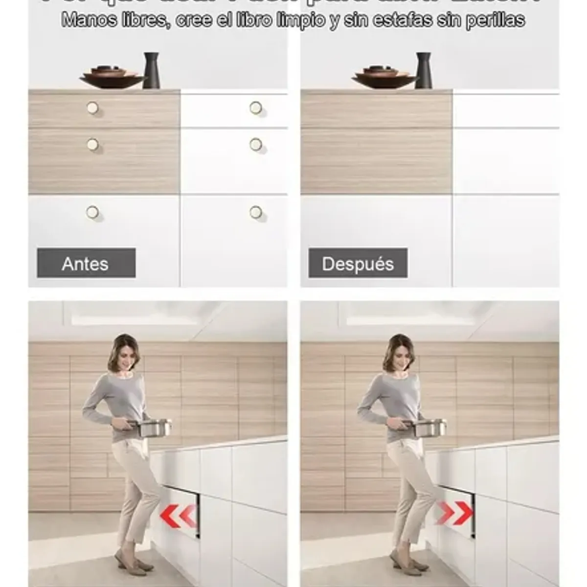 EDWINAYY - Sistemas De Apertura Push Open Para Apertura Cajon 8 Pack