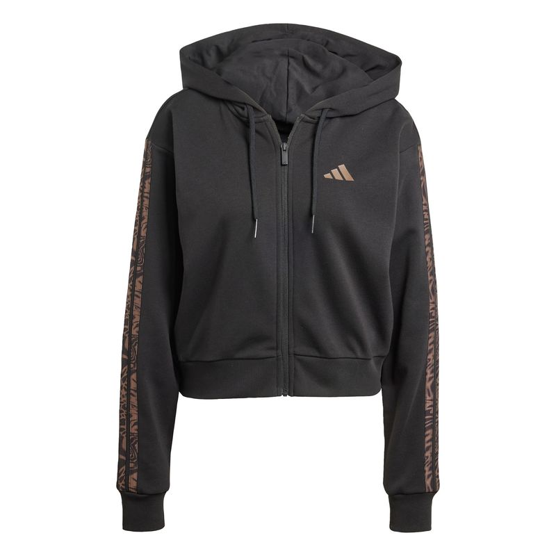 ADIDAS - Polerón con Capucha Essentials Seasonals Animal French Terry Cierre Frontal