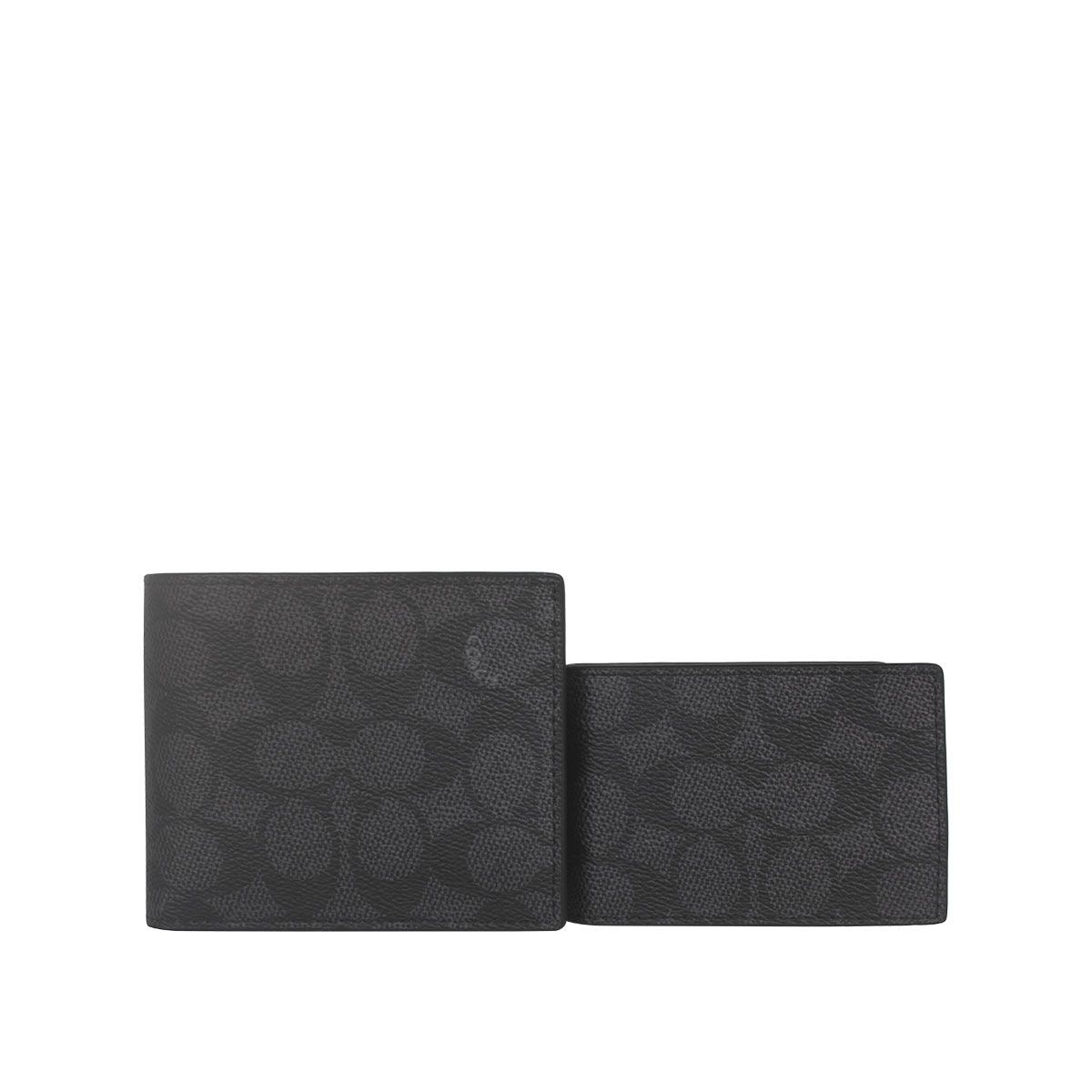 COACH - COACH Cartera Hombre Negro y Gris CW380