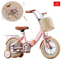 Bicicleta Infantil Plegable Aro 16 Color Rosado