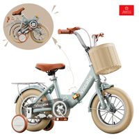 Bicicleta Infantil Plegable Aro 16 Color Agua