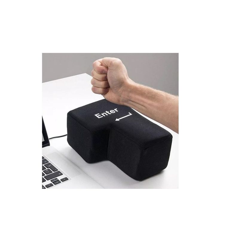 GENERICO - Tecla Enter Gigante Antiestrés Usb Para Computadora Almohada.