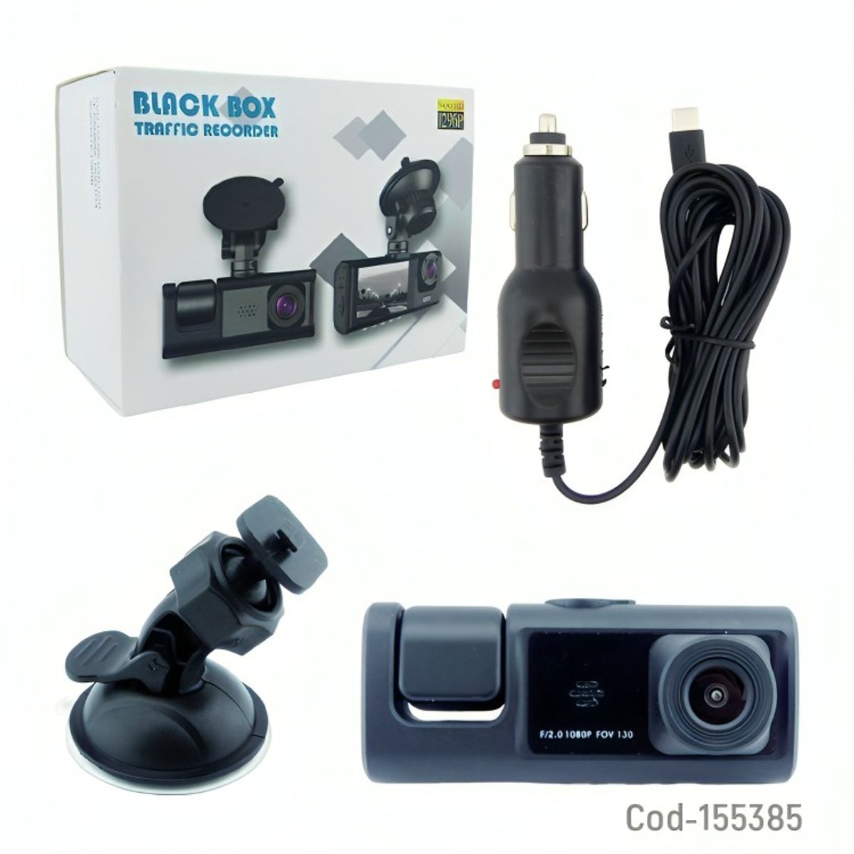 GENERICO - CAMARA DVR DOBLE CAMARA MODD23 FULL HD SOPORTA HASTA 128 GB