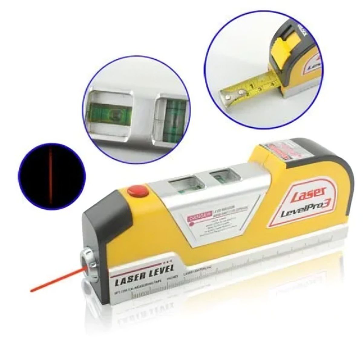 GENERICO - Nivel Laser Cinta Metrica Huincha Regla