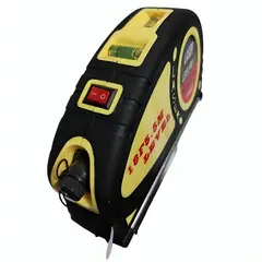 GENERICO - HUINCHA DE MEDIR CON NIVEL LASER BASE METALICA