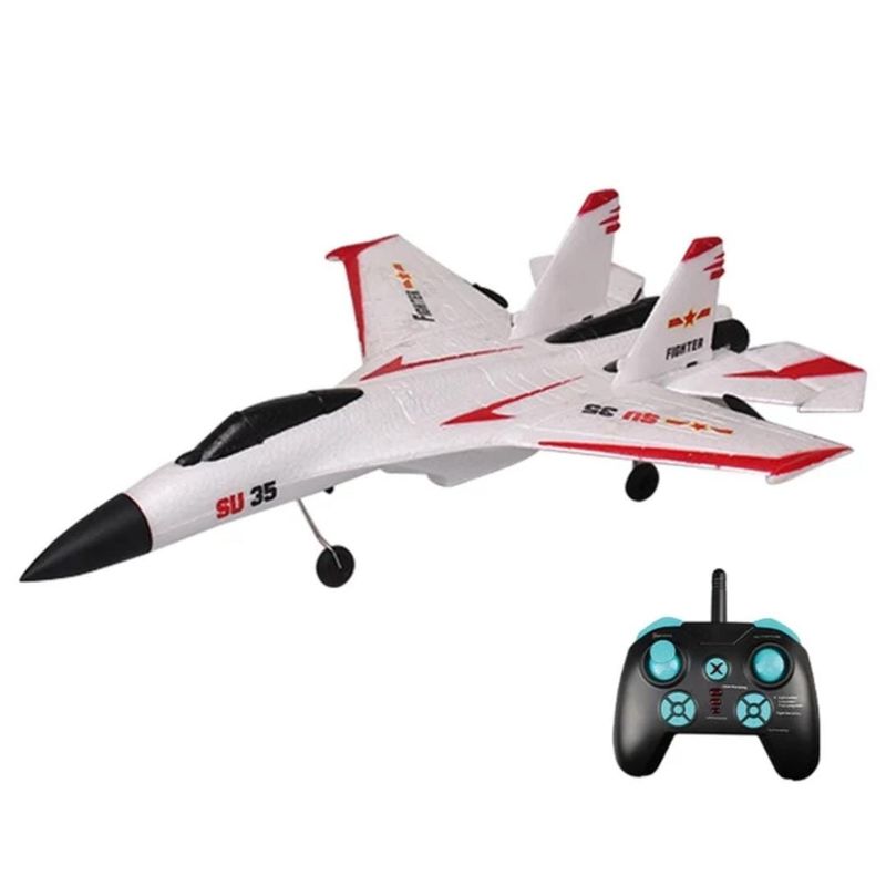 GENERICO - Avion Control Remoto Sukhoi, 2,4 Ghz - 3 Canales-giro 360