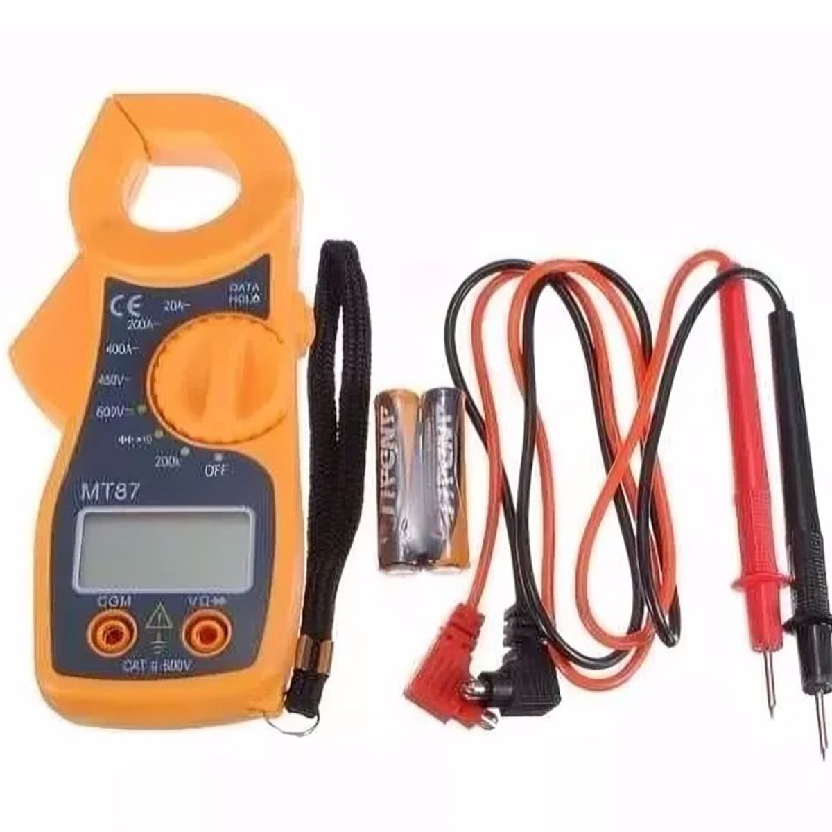 GENERICO - AMPERIMETRO DE TENAZA PINZA ACDC 15V COMPROBADOR DE CORRIENTE