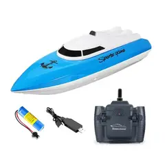 GENERICO - Lancha Control Remoto 2,4 Ghz bateria recargable Azul