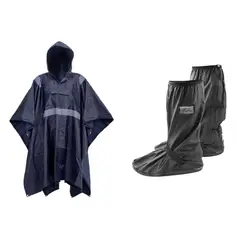 GENERICO - Poncho impermeable y cubre Zapatos impermeables