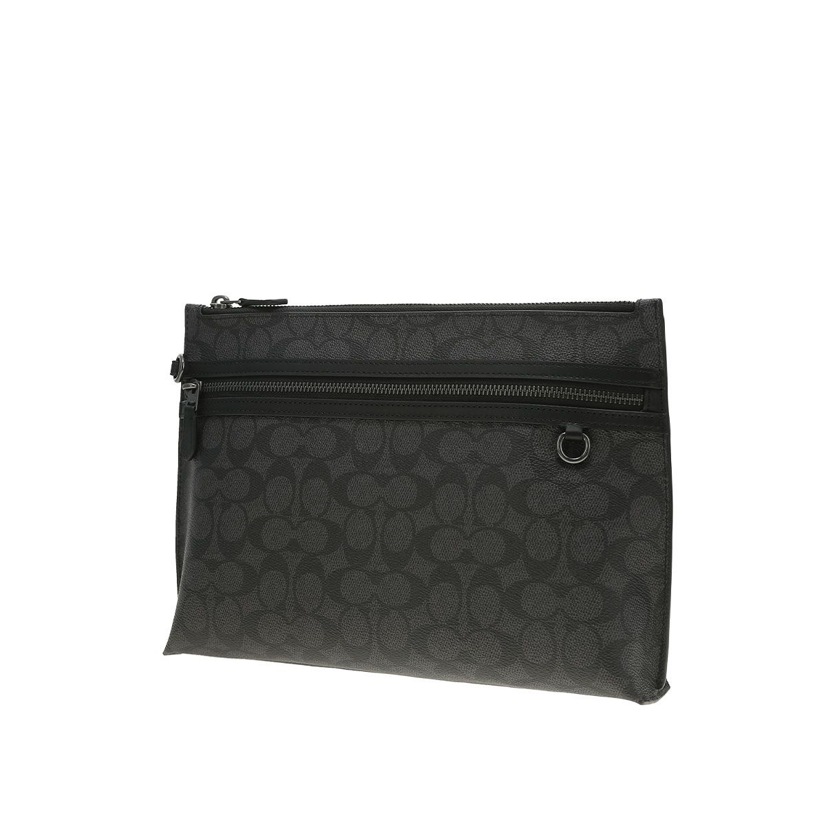 COACH - COACH Cartera Hombre Negro y Gris cy985