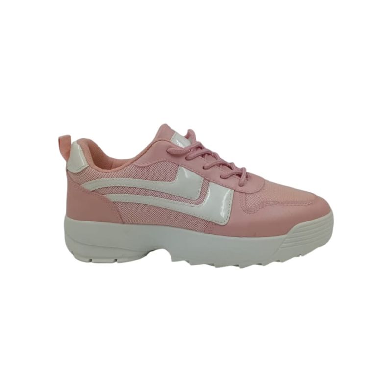 HERIEL - Zapatilla Rosa Plataforma