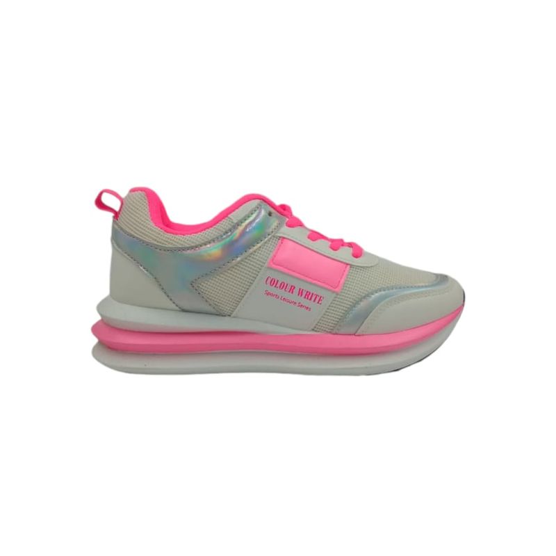 HERIEL - Zapatilla Rosa Neón Mujer.