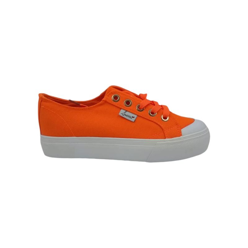 HERIEL - Zapatilla Naranja Neón Mujer