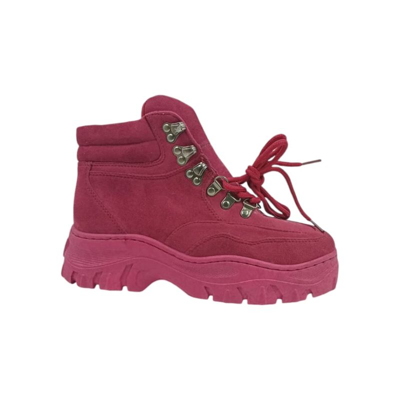 HERIEL - Botín Fucsia Plataforma Mujer.