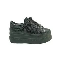 HERIEL - Zapatilla Negra Plataforma Mujer