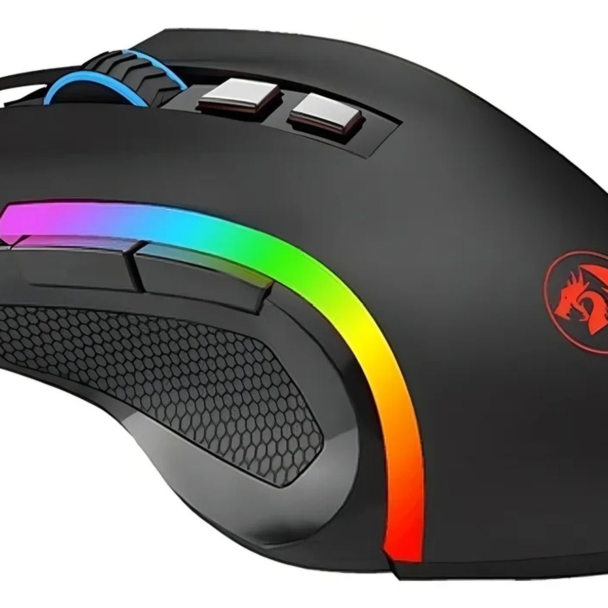 REDDRAGON - Mouse Gamer Redragon RGB Griffin M607 7000 DPI – 7 Botones Programables, RGB, USB, Sensor Preciso
