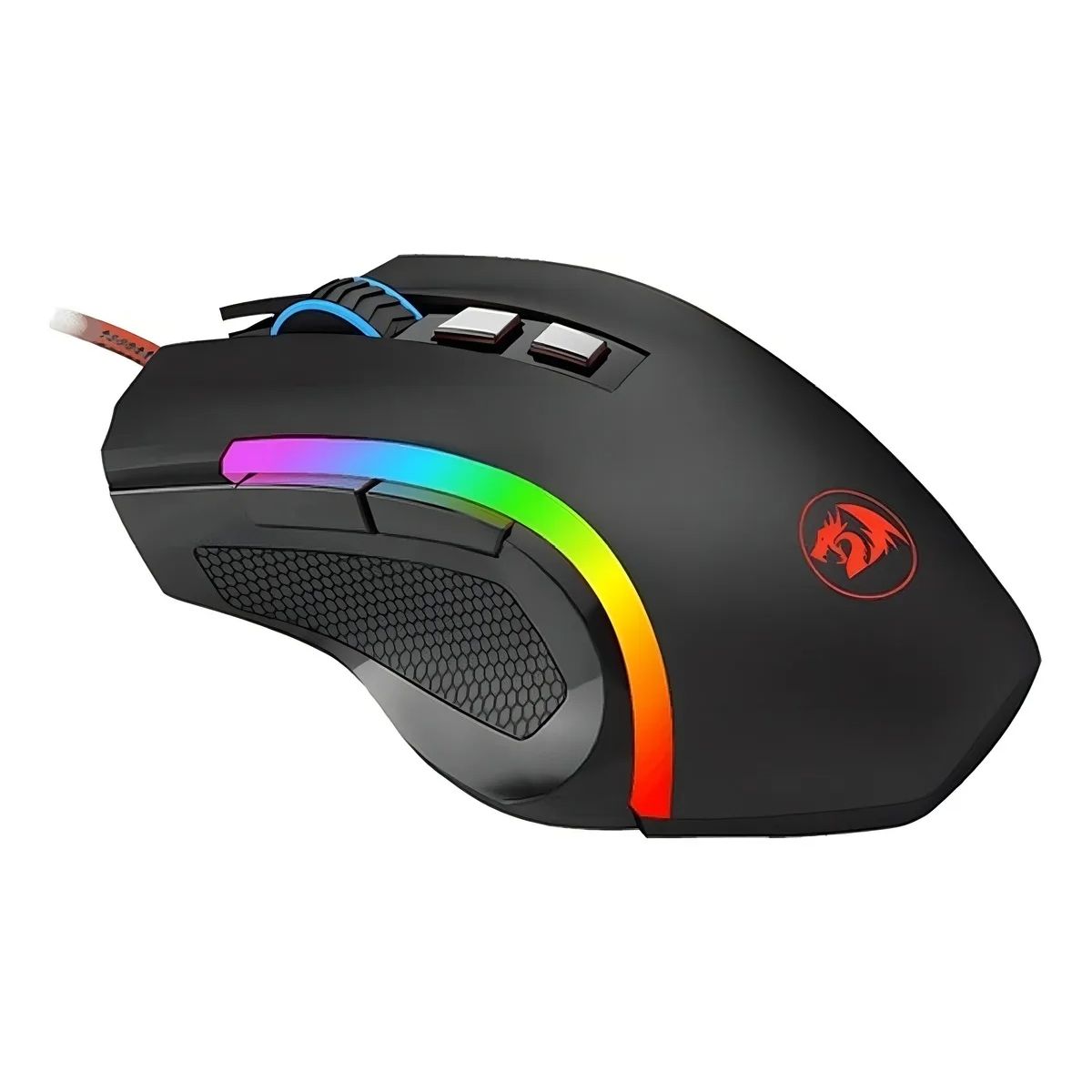 REDDRAGON - Mouse Gamer Redragon RGB Griffin M607 7000 DPI – 7 Botones Programables, RGB, USB, Sensor Preciso