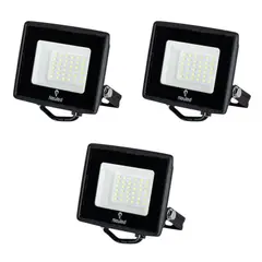 WANT - 3 Proyectores De Área Led Ecostreet 50W Luz Fría