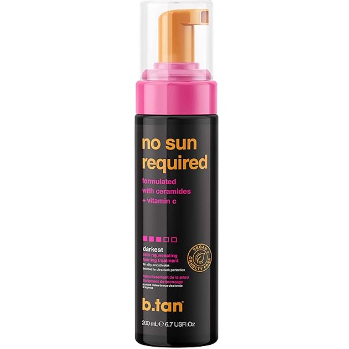 B TAN - Autobronceante No Sun Required - Darkest - B.Tan - 198 ml.