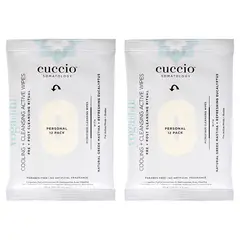 CUCCIO - Cleansing wipes pack de 2 cuccio-12count.