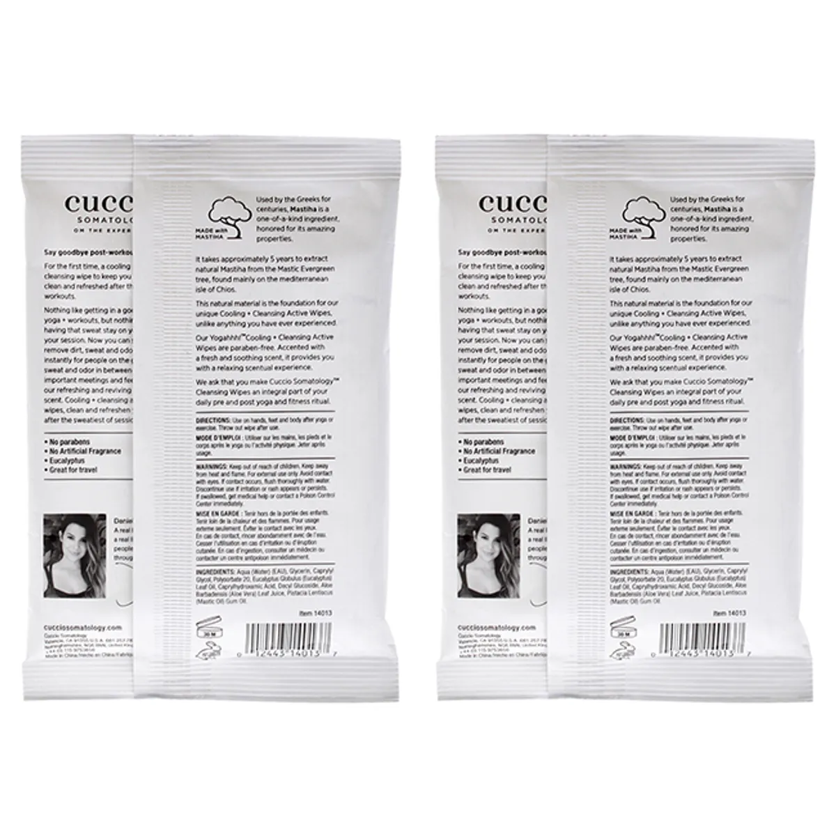 CUCCIO - Cleansing wipes pack de 2 cuccio-12count.