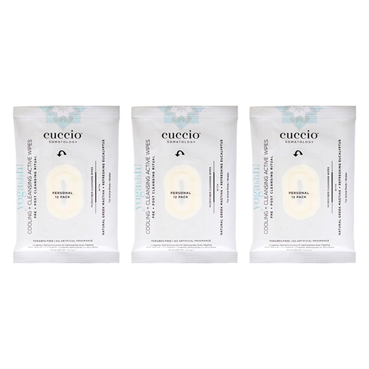 CUCCIO - Cleansing wipes pack de 3 cuccio-12count.