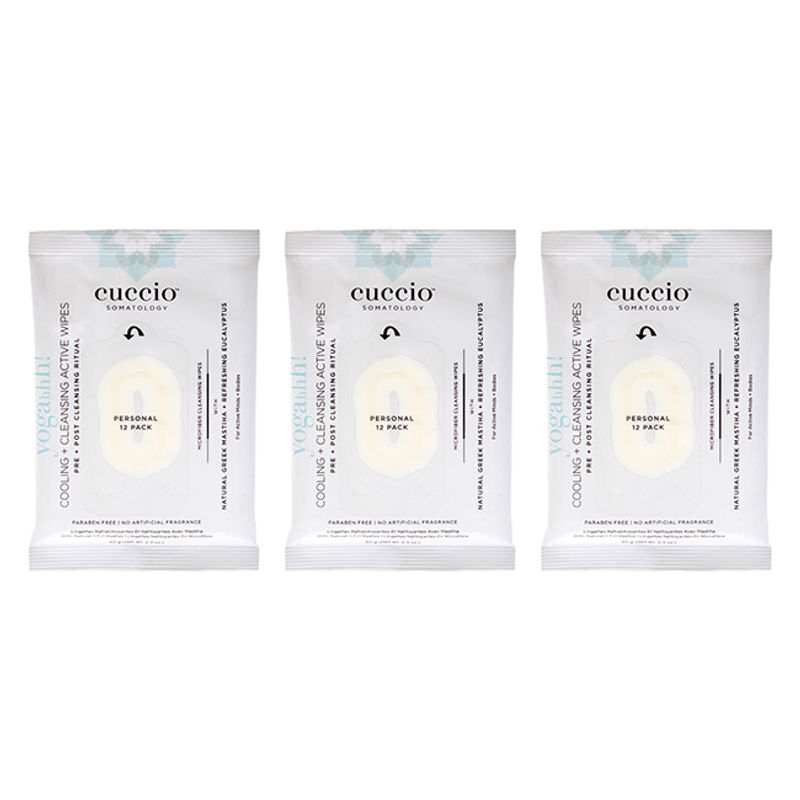 CUCCIO - Cleansing wipes pack de 3 cuccio-12count.