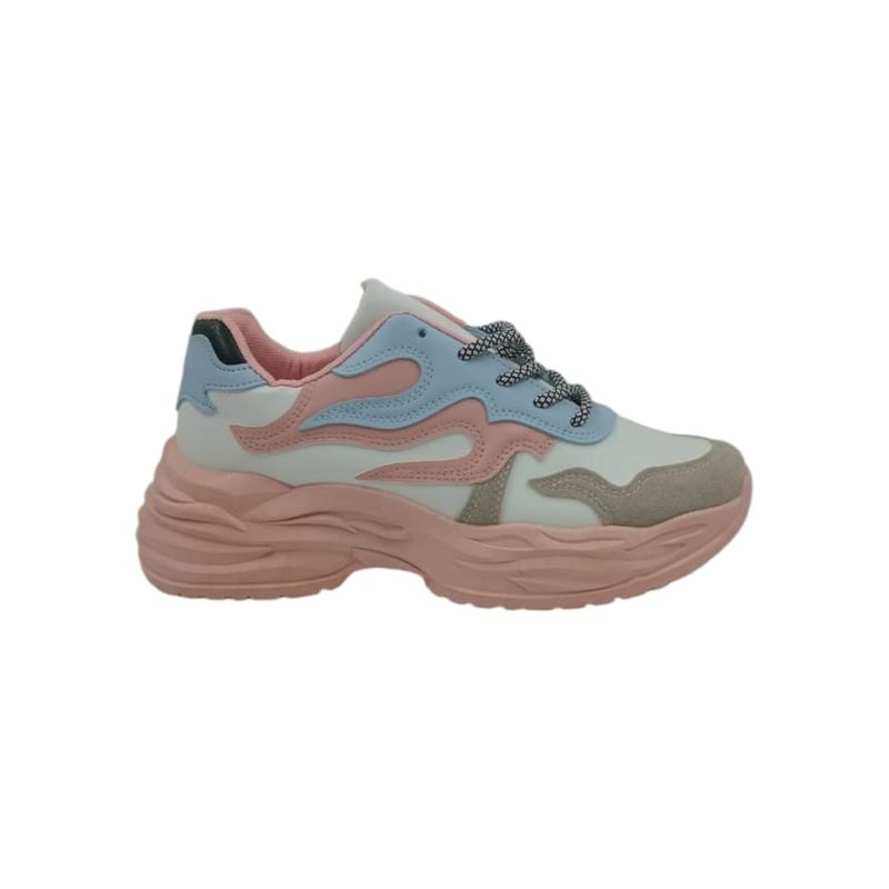 HERIEL - Zapatilla Rosa Plataforma