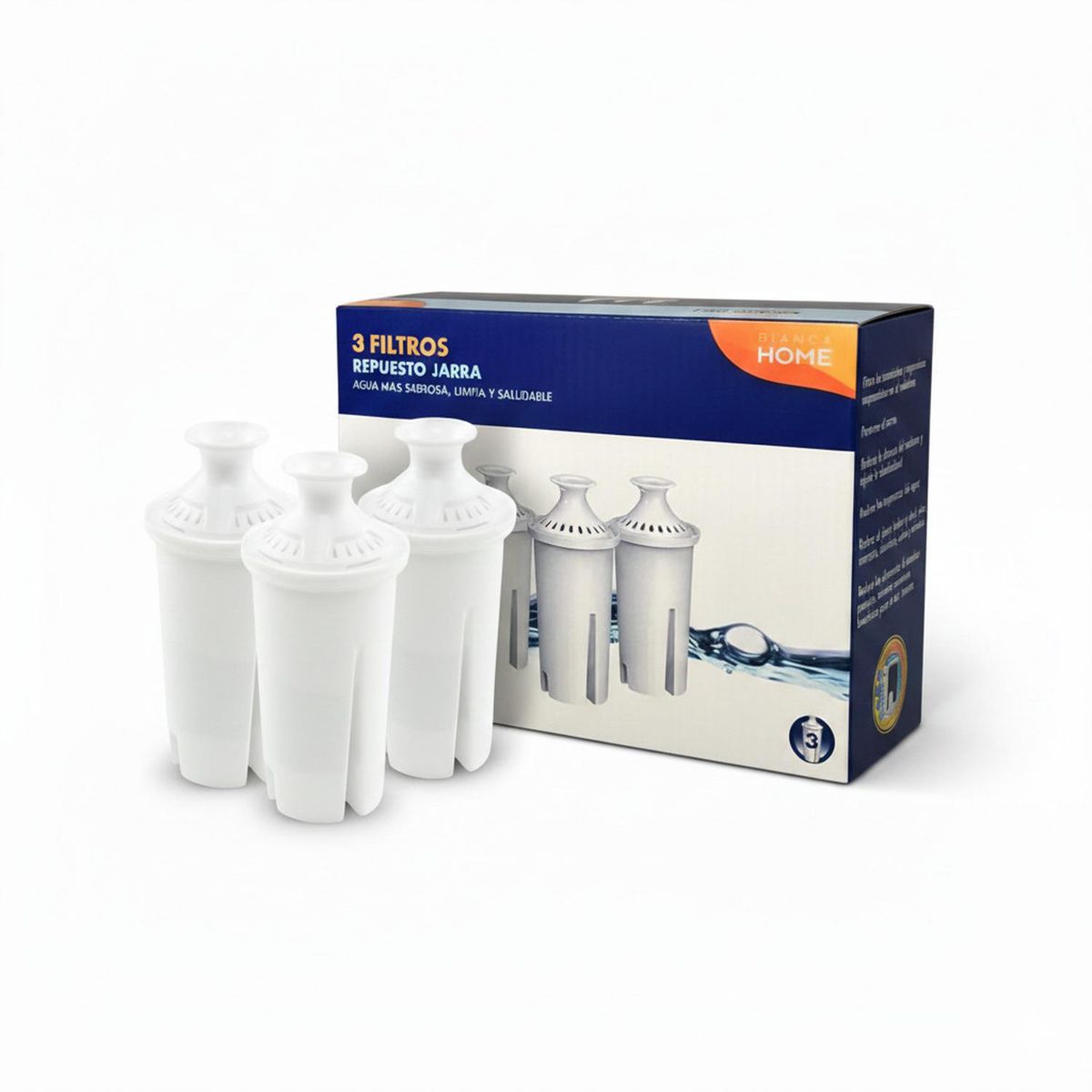 PRO OUTDOOR - Pack 3 filtros para Jarras Bianca Home