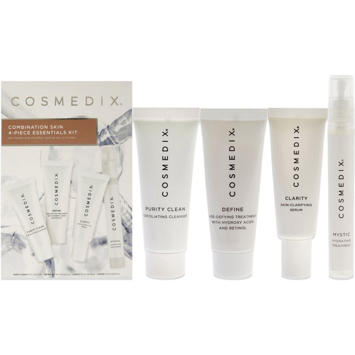COSMEDIX - Kit esenciales piel mixta-cosmedix-4pc kit.